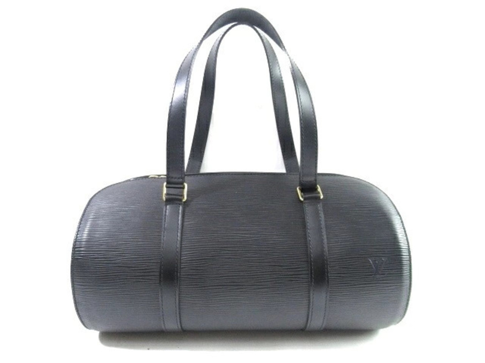 LOUIS VUITTON Bag Handbag Soufflot Epi Noir Black